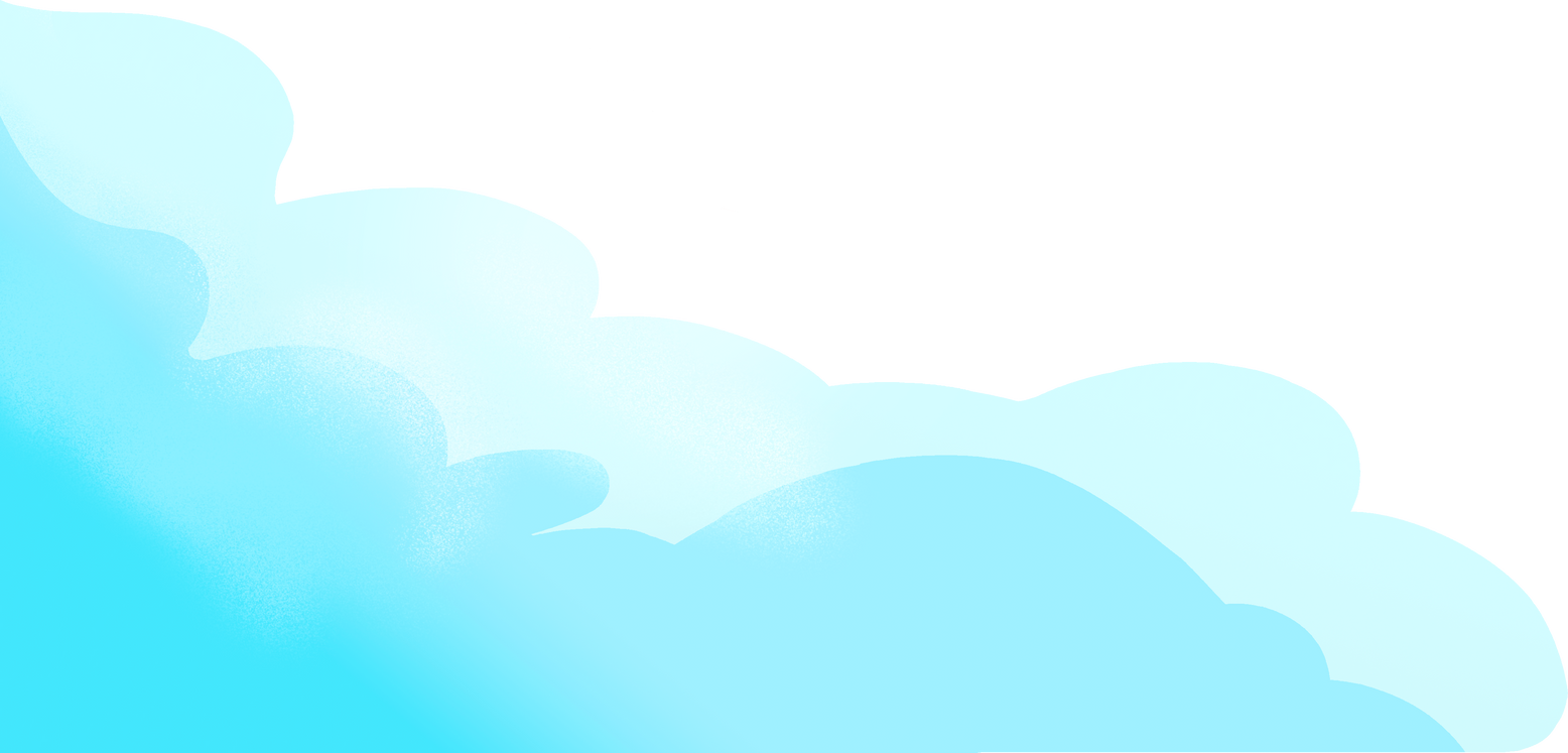 人物校招奔跑大透视渐变插画-背景云