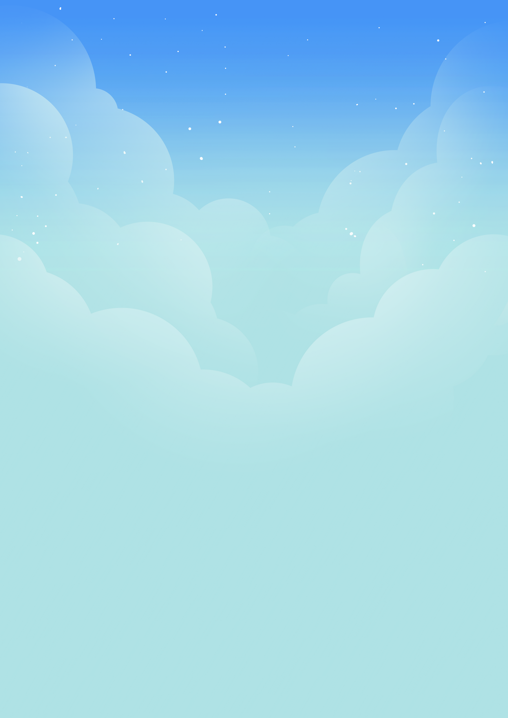 线描漫画风格国庆节插画-蓝天背景