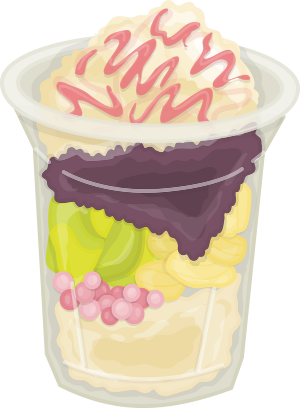 Illustration of Es Doger, Indonesian Traditional Dessert